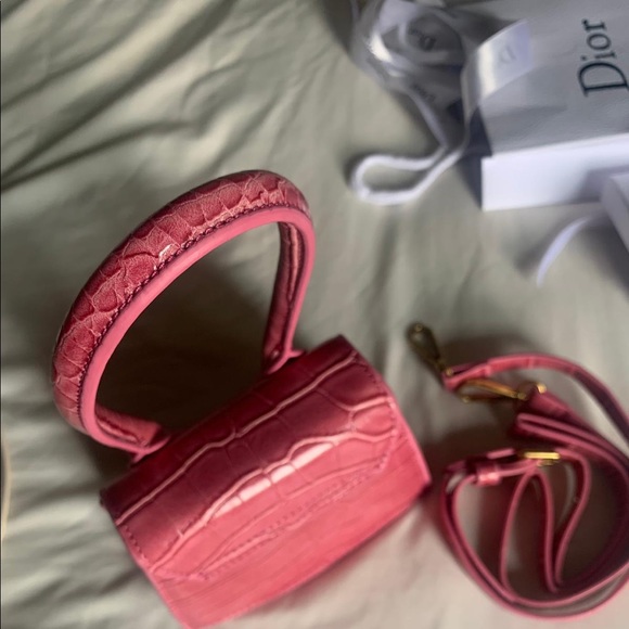 Leather pink bag , blogger favorite. - Picture 2 of 2